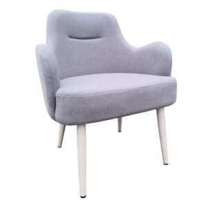 Wholesale Nordic Style Gray Luxury Fabric Dining Chair for Sale