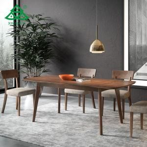 Wood Dining Table Rectangle Retractable Dining Room Dining Table Sets