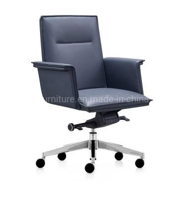 Zode Modern Executive Visitor PU Leather Adjustable Swing Ergonomic MID Back Rotating Swivel Computer Office Chair