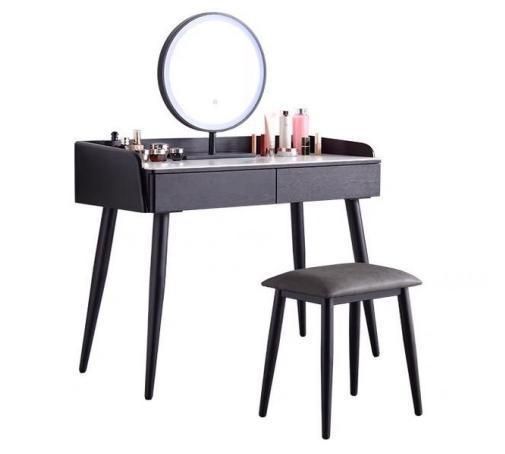 Luxurious Home Hotel Mirror Dresser Wood Makeup Desk Dressing Table