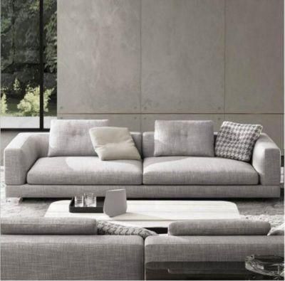 Belini U L Shape Sectional Customized Color Corner Velvet Fabric Sofa