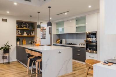 OEM European Style Plywood Eco-Friendly New Design Melamine Kitchen Cabinet with Mirror