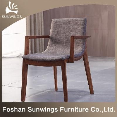 The New Fashion Solid Wood Armrest Dining Chair