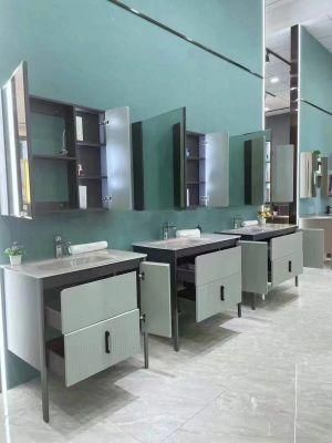 2022 Modern Melamine Bathroom Vanity with Ceramic Sink