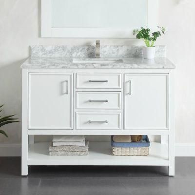 48&prime;&prime; Color Matte White Single Bathroom Vanity