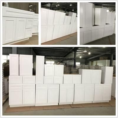 Solid Wood Modern White Shaker Kitchen Cabinet for Wholesaler Retailer