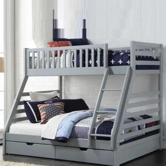 High Quality Wooden Bunk Bed Children Double Wooden Bed
