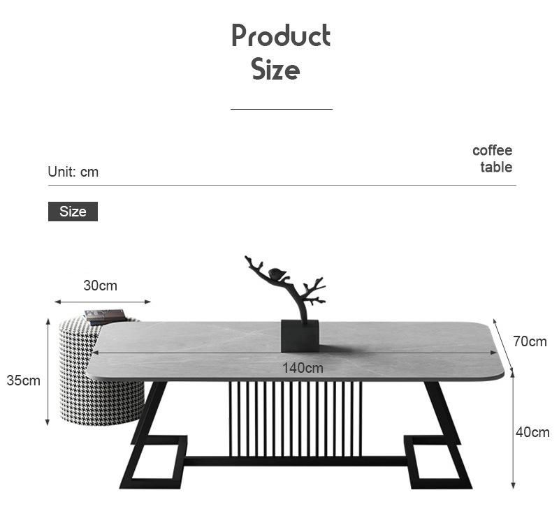Wholesale Reception Hall Furniture Cast Iron Corner Coffee Table