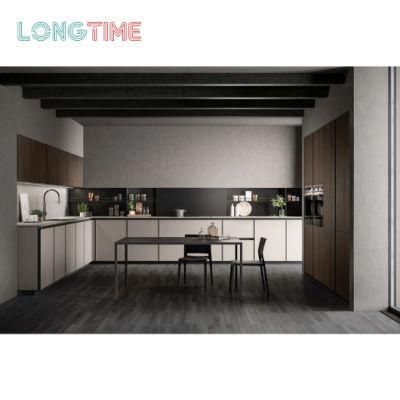 Wholesale L Shaped Modern Furniture PETG Finish Kitchen Cabinet