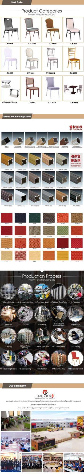 Top Furniture Foshan Factory High Elastic Sponge Banquet Chair