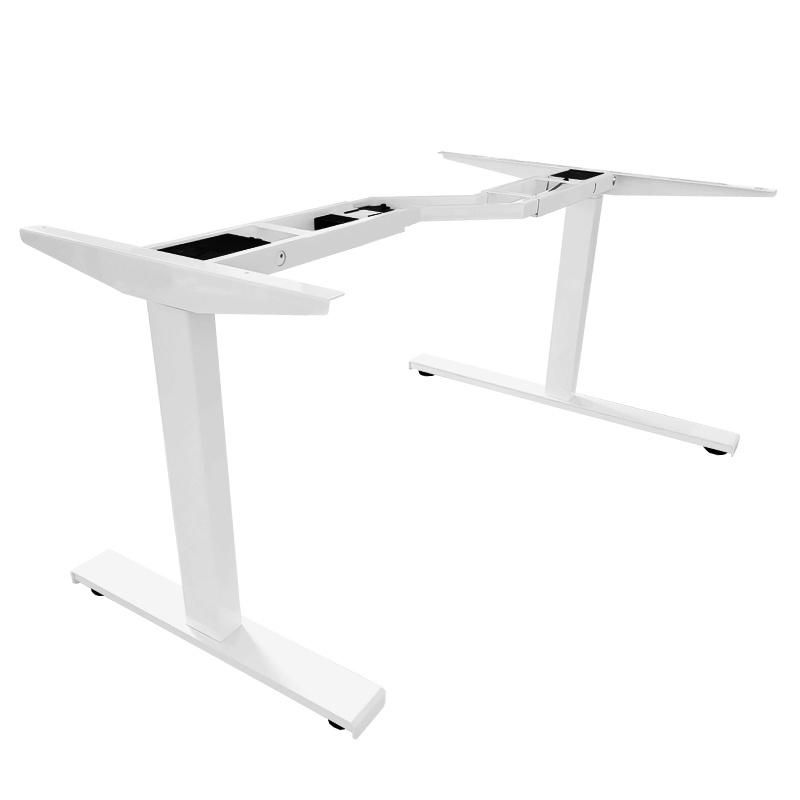 2 Legs Electric Height Adjustable and Rotatable Office Corner Desk L Shaped Desk Office Desk Corner