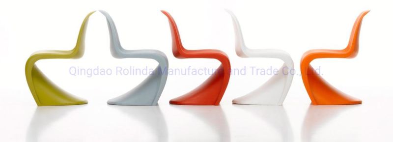 Heavy Duty Modern Indoor Stackable S Shape Colored PP Polypropylene Plastic Dining Panton Chairs