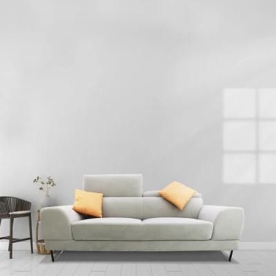 Modern Stainless Steel Legs Fabric Sofa Designs Modern Furniture Living Room 2 Seats Sofa Set