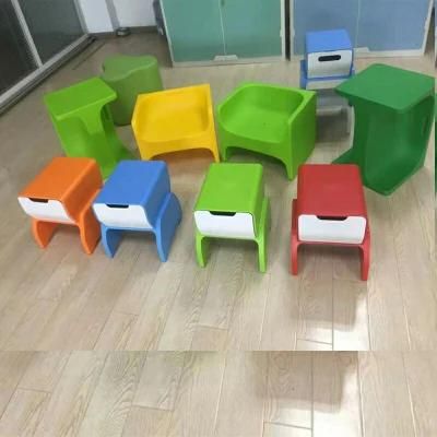 PE Plastic Custom Chair Garden Small Sitting Low Stool Bathroom Shower Kids Foot Stool Plastic