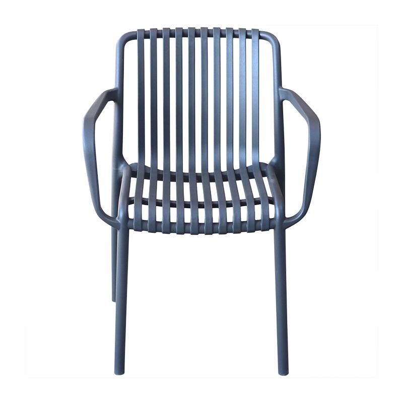 Wholesale Outdoor Furniture Modern Style Garden Furniture Provo Plastic Chair Eco-Friendly PP Armrest Dining Chair