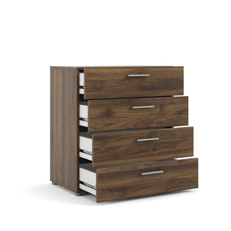 Contemporary Design 4 Drawer Chest, Suitable for Small Rooms