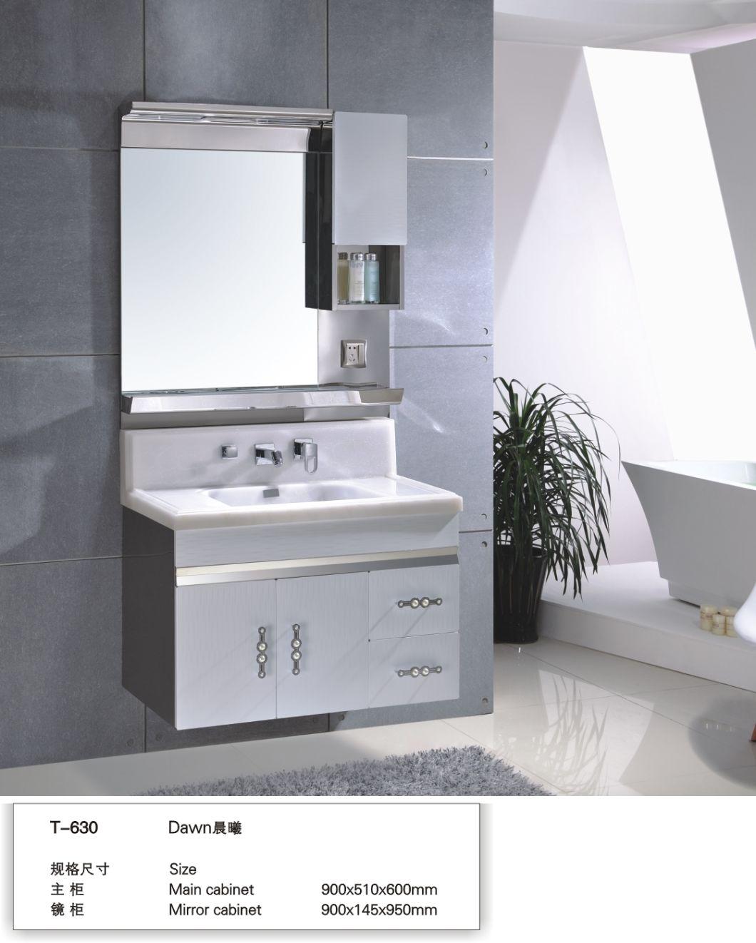 201 Stainless Steel Small Size 60cm Economic Hotel Bathroom Furniture