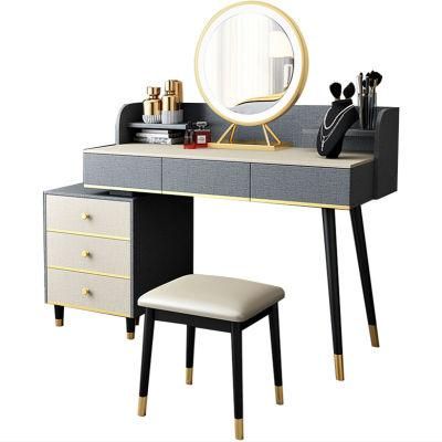 Light Luxury Dressing Table Bedroom Simple Modern Dressing Table Net Red Dressing Table Storage Cabinet Integrated Dressing Table 0006