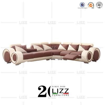 Professional Contemporary New Stylish Home Furniture Luxury Living Room Leisure Genuine Leather Sofa