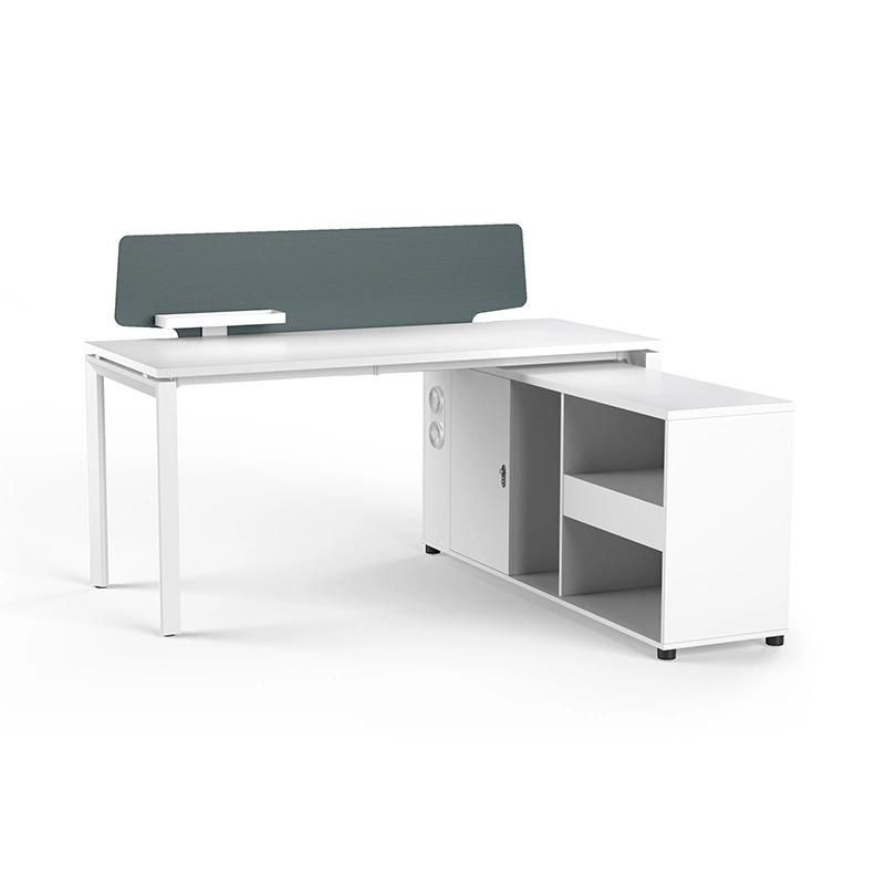 High Quality Office Furniture Modern White Single Seat Office Desk
