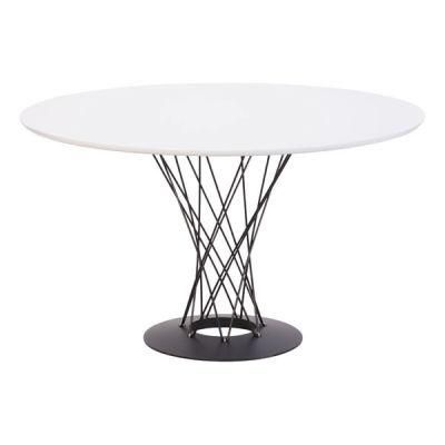 Modern Simple Metal Steel Round Dining Table