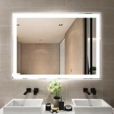 Large Perzonalized Illuminated LED Defogger Shower Mirrors for Hotel Bathroom