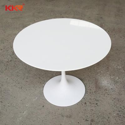 China Manufacturer Customized Round Stone Acrylic Dining Table