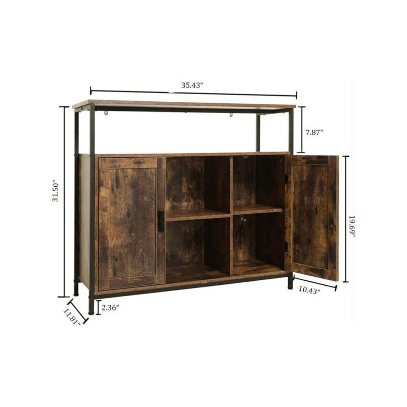 Industrial Floor Storage Cabinet with 2 Doors