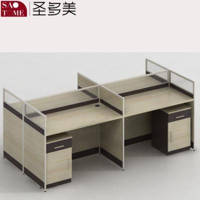 Two Seater Desk with Screen in Modern Office Furniture