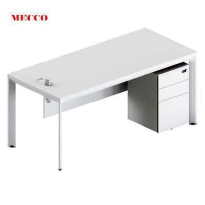 White and Black Round Part Manager Writing Office Furniture Table Luxury Europe Design Office Desk