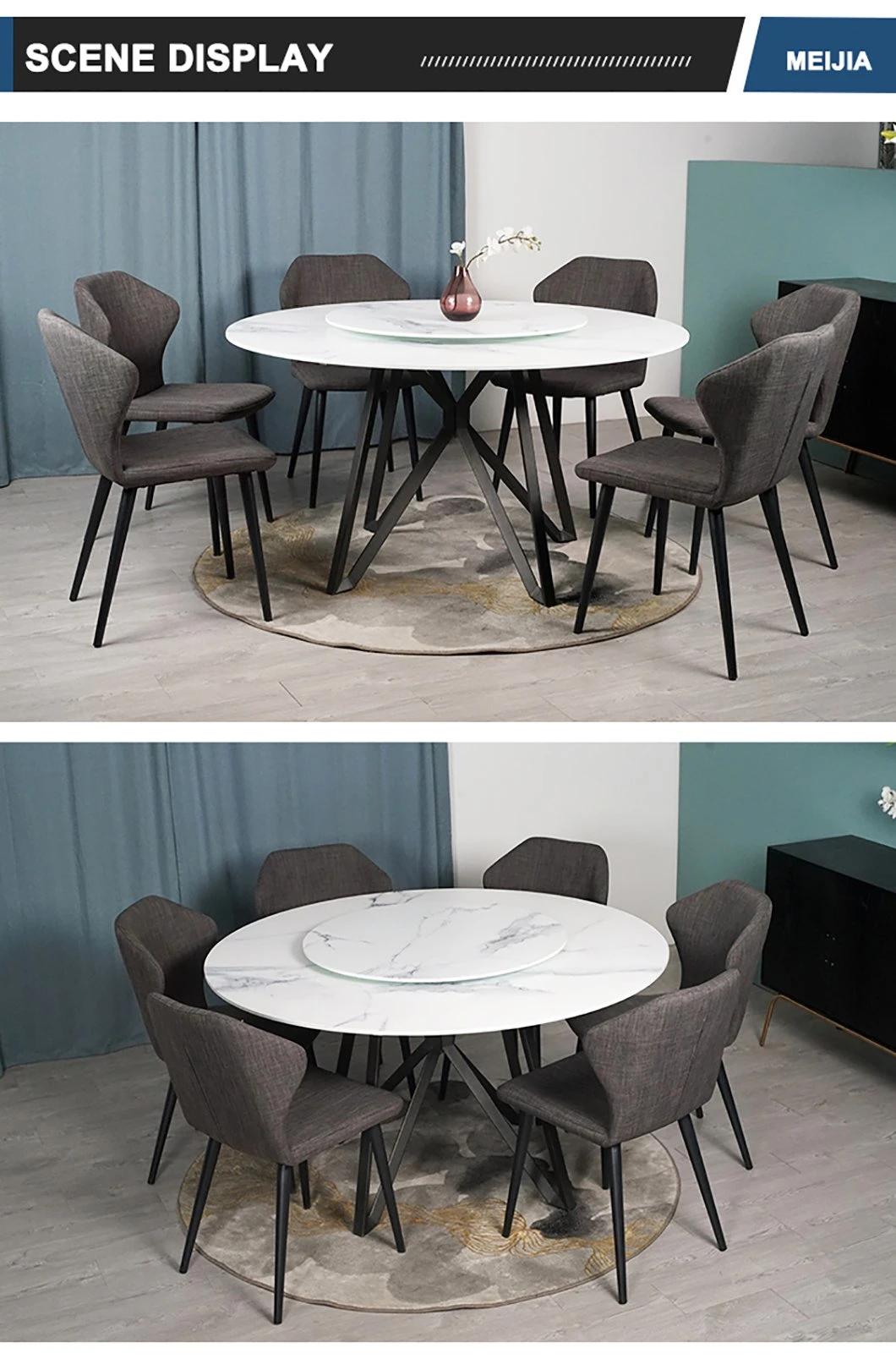 New Product Promotion Printed Tempered Modern Dining Table Sintered Stone Nordic Luxury Table