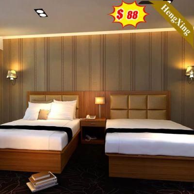 Foshan Modern Bedroom Furniture Double Hotel Beds Made in China