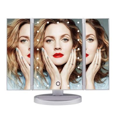 Three Sides Foldable Makeup Mirror Small Magnet Beauty Salon Mirrors