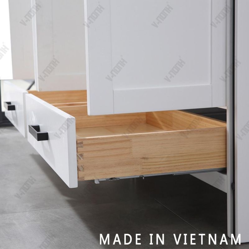 Vietnam Wholesale Double Sinks Freestanding Bathroom Vanity Furniture