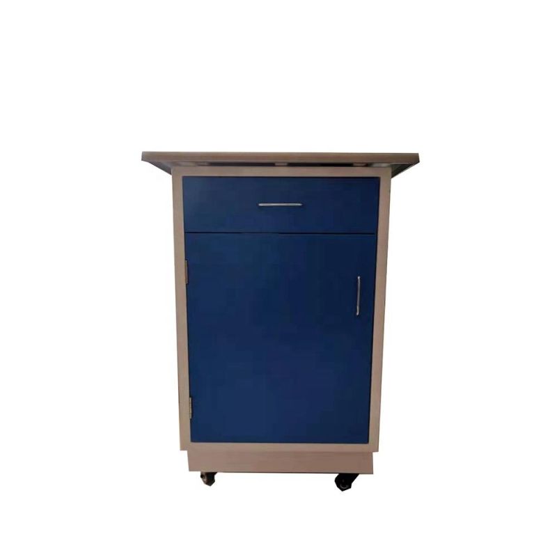 Densen Customized Technology Hospital Modern Steel Bedside Cabinets Metal Storage Cabinets with 4 Wheels