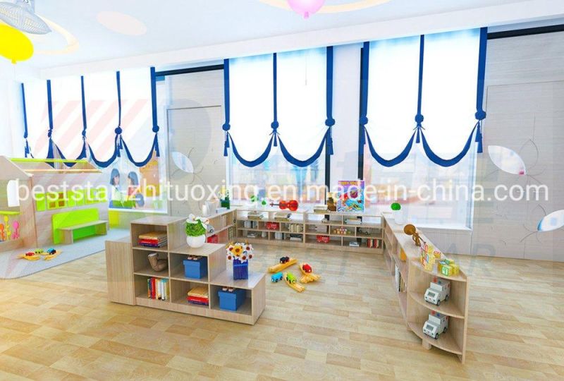 Playroom and Read Room Combination Cabinet, Wooden Multi-Function Cabinet, Kids Room Cabinet, Children Toy Storage Cabinet, Kindergarten and Preschool Cabinet