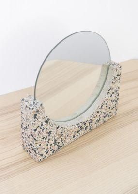 Home Decoration Eco Friendly Frameless Bathroom Mirror with Marble Base