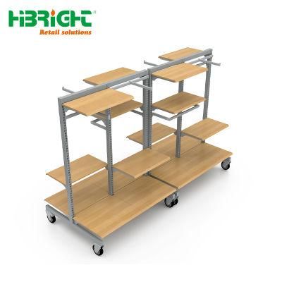 High Quality Wooden and Metal Modern Furniture Rack