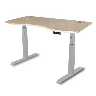 Computer Modern Ergonomic Height Frame Standing Sitting Adjustable Dual Motor Automatic Sit Stand Desk