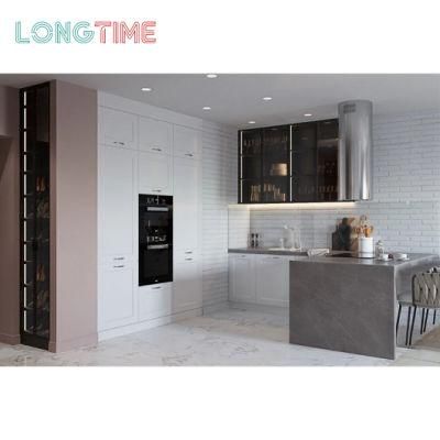 Modern USA Shaker Style Modular Kitchen Living Room Cabinets Customized Solid Wood Kitchen Cabinets