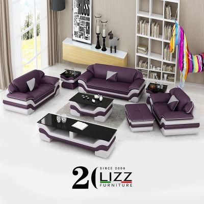 Living Room Sofa Set Modern Home Furniture Leather Sofa by China Lizz Furniture