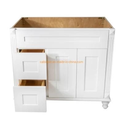 Manufacture Kitchen Cupboards Pantry Cabinet Shaker Style White Painting