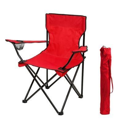 Folding Chair Folding Camping Chair with Armrest Cup Holder Carrying Storage Bag