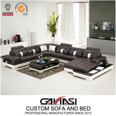 Modern Simple Design Genuine Leather Furniture Sofa for Living Room