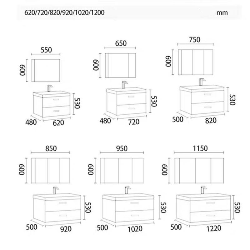 Hot Sale Wall-Mounted Ins Cabinet Economic Bathroom Cabinet Vanity