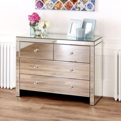 New Style Modern Domestic 3 Drawer Chest MDF Mirror Chest