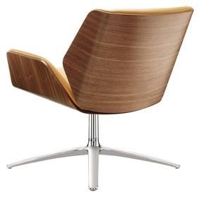 Bended Wood Board Swivel Office Conference Chair