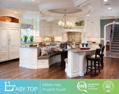 Luxury Resistant PVC Option Classical Cupboard White Shaker Kitchen Units Cabinets Furniture