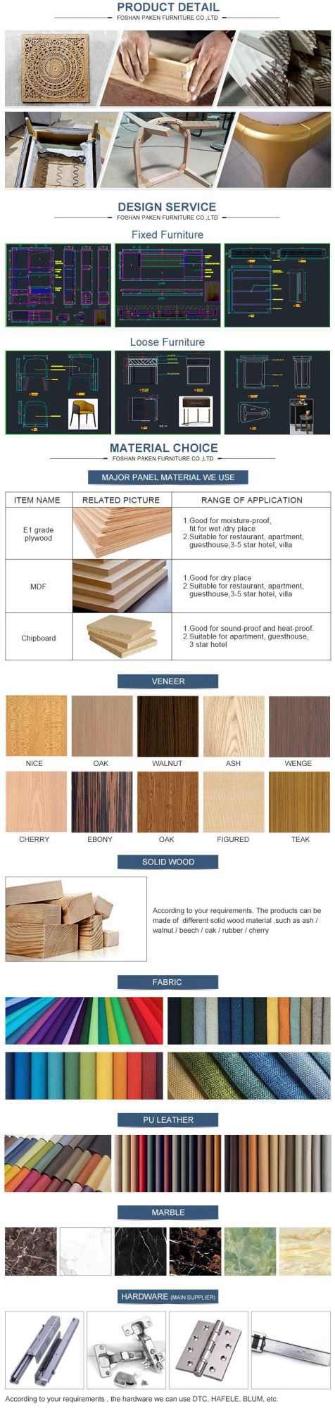 Commercial Hotel Room Furniture Wood Veneer Customization From Chinese Factory