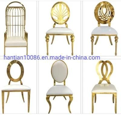 Banquet Used Hotel Furniture Stainless Steel Dining Chair for Wedding Event Rental